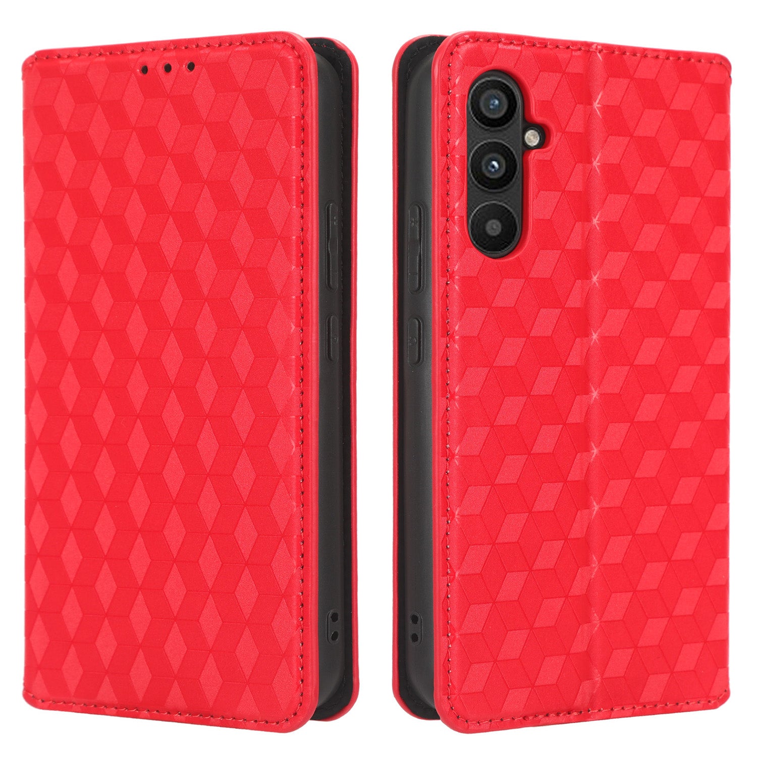 For Samsung Galaxy M14 5G Stand Phone Cover Wallet Imprinted Rhombus Pattern PU Leather TPU Phone Case For Samsung Galaxy M14 5G Stand Phone Cover Wallet Imprinted Rhombus Pattern PU Leather TPU Phone Case